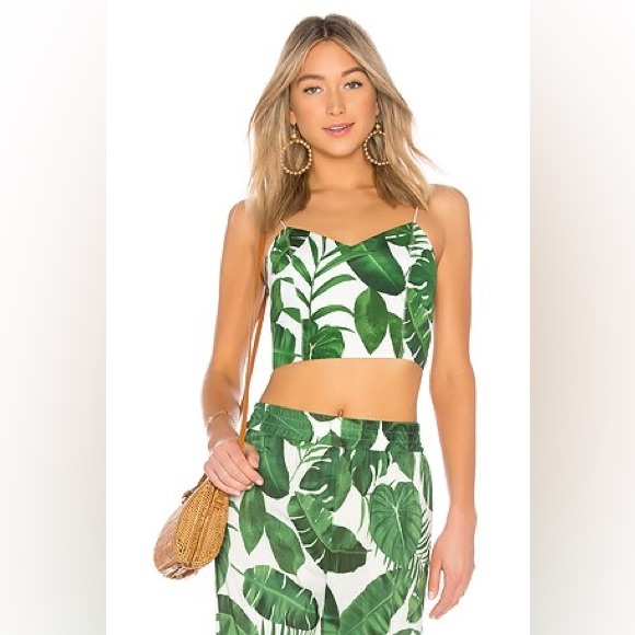 Alice + Olivia Pants - Alice + Olivia Palm Print Pant Set